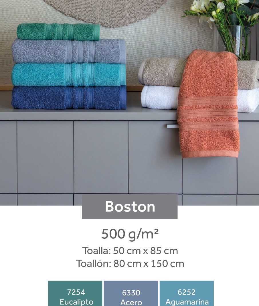 Juego Toalla y Toallón 500g Palette Accent Boston
